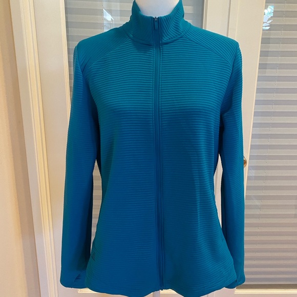 Adidas Women's Turquoise Jacket Size Large - Picture 1 of 7